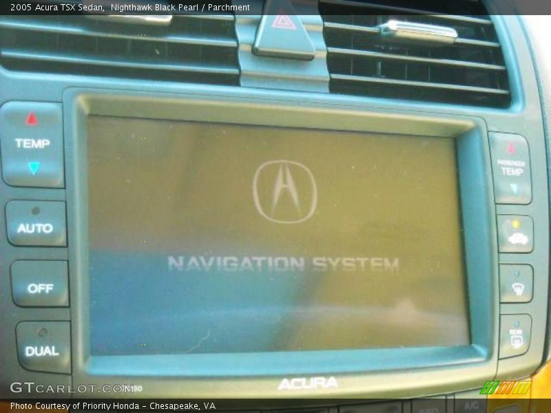 Nighthawk Black Pearl / Parchment 2005 Acura TSX Sedan