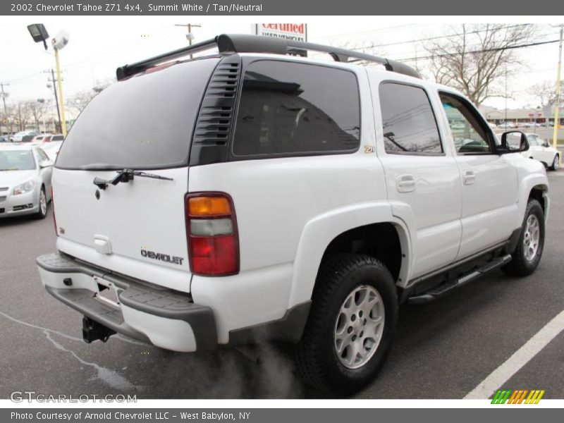 Summit White / Tan/Neutral 2002 Chevrolet Tahoe Z71 4x4