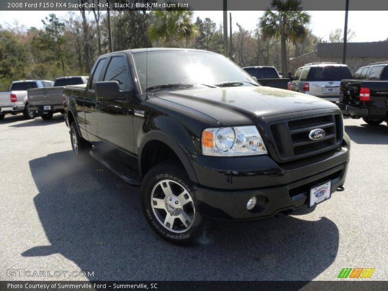 Black / Black/Medium Flint 2008 Ford F150 FX4 SuperCab 4x4