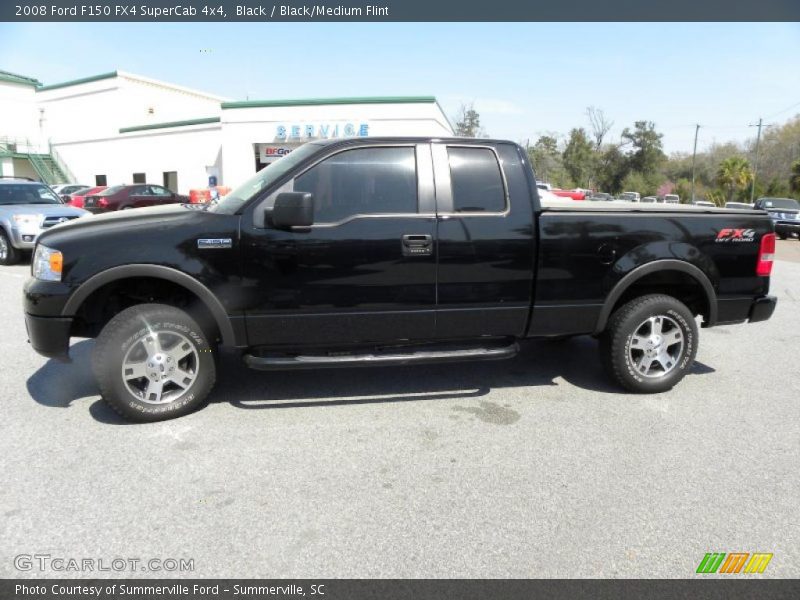 Black / Black/Medium Flint 2008 Ford F150 FX4 SuperCab 4x4