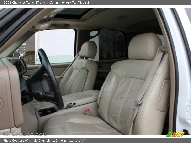 Summit White / Tan/Neutral 2002 Chevrolet Tahoe Z71 4x4