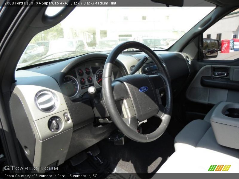 Black / Black/Medium Flint 2008 Ford F150 FX4 SuperCab 4x4