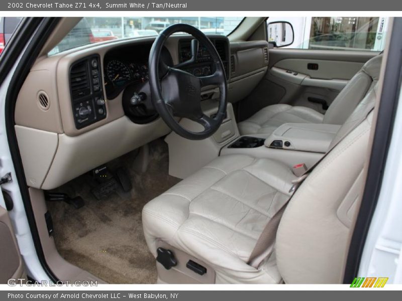 Summit White / Tan/Neutral 2002 Chevrolet Tahoe Z71 4x4
