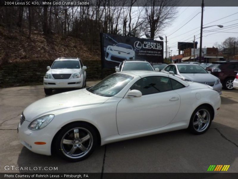 White Gold Crystal / Saddle 2004 Lexus SC 430