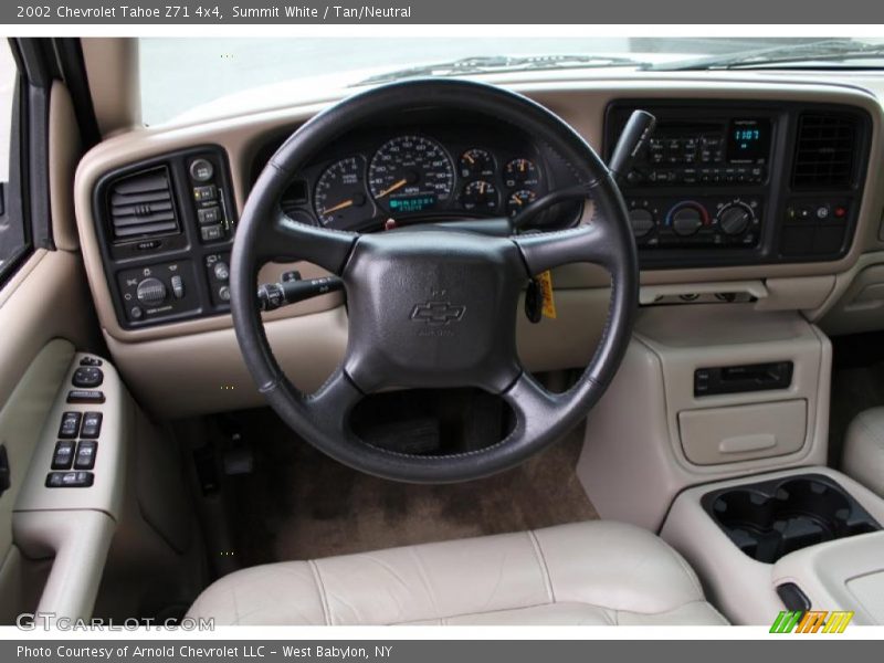 Summit White / Tan/Neutral 2002 Chevrolet Tahoe Z71 4x4