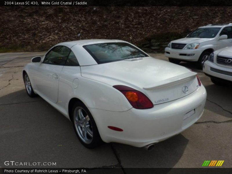 White Gold Crystal / Saddle 2004 Lexus SC 430