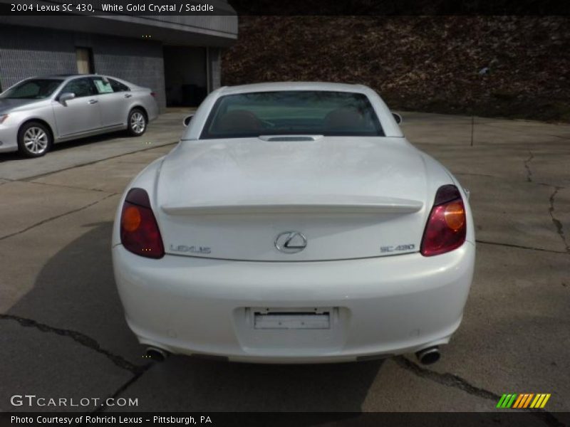 White Gold Crystal / Saddle 2004 Lexus SC 430