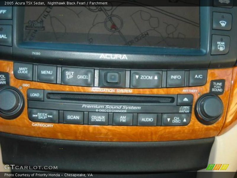 Nighthawk Black Pearl / Parchment 2005 Acura TSX Sedan
