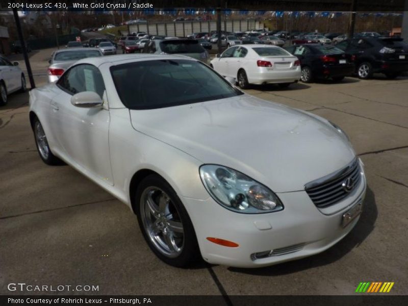 White Gold Crystal / Saddle 2004 Lexus SC 430