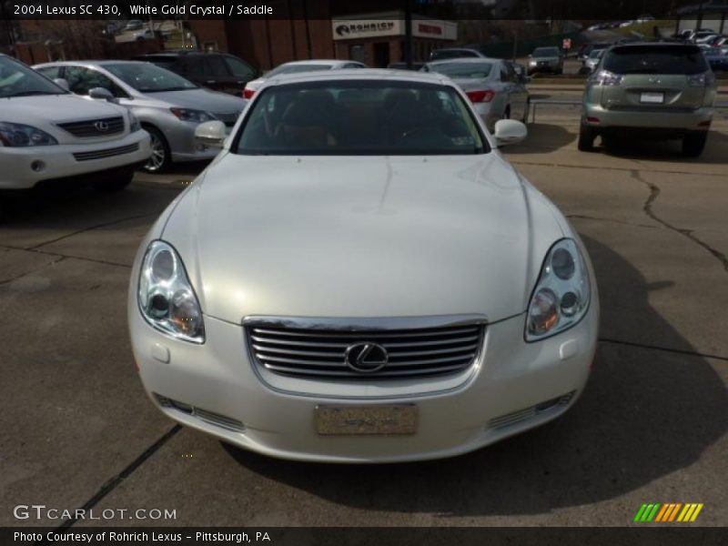 White Gold Crystal / Saddle 2004 Lexus SC 430