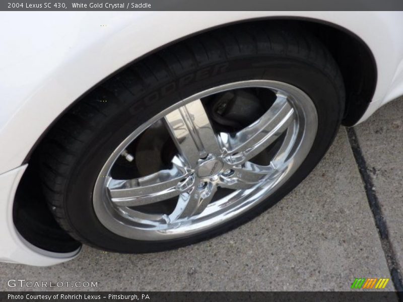 White Gold Crystal / Saddle 2004 Lexus SC 430