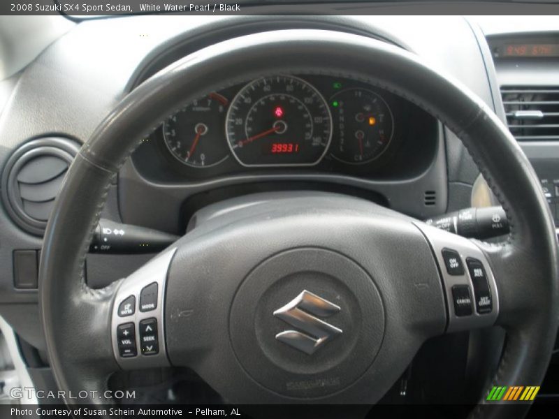 White Water Pearl / Black 2008 Suzuki SX4 Sport Sedan