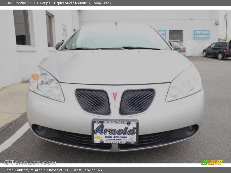 Liquid Silver Metallic / Ebony Black 2008 Pontiac G6 GT Coupe
