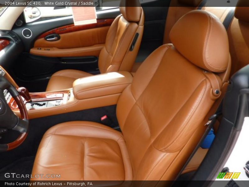 White Gold Crystal / Saddle 2004 Lexus SC 430