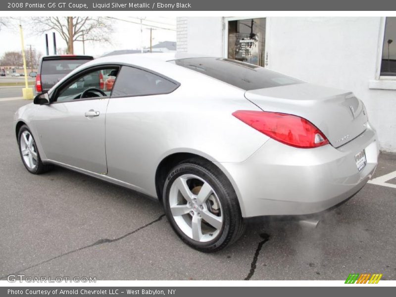 Liquid Silver Metallic / Ebony Black 2008 Pontiac G6 GT Coupe