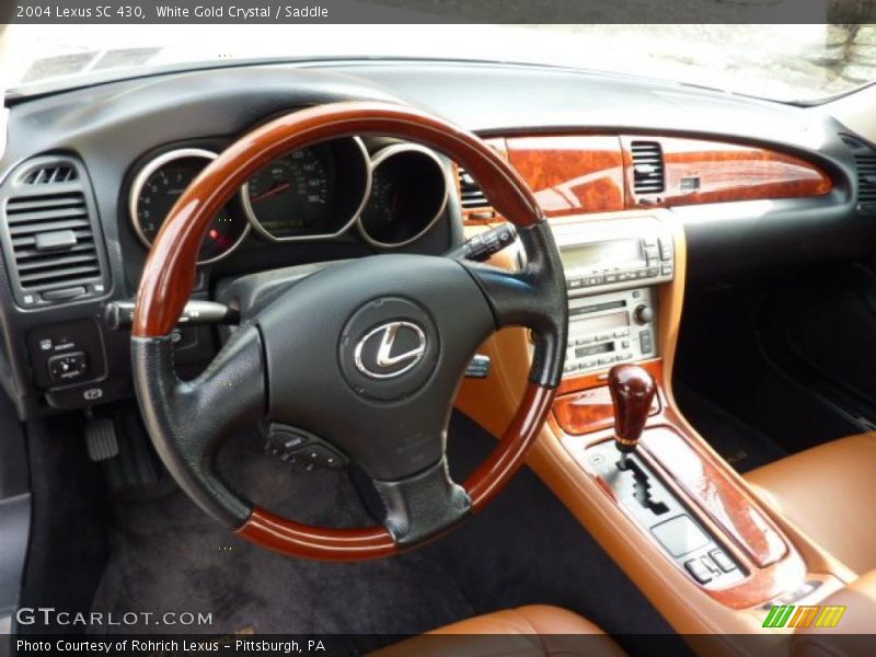 White Gold Crystal / Saddle 2004 Lexus SC 430