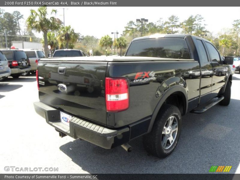 Black / Black/Medium Flint 2008 Ford F150 FX4 SuperCab 4x4
