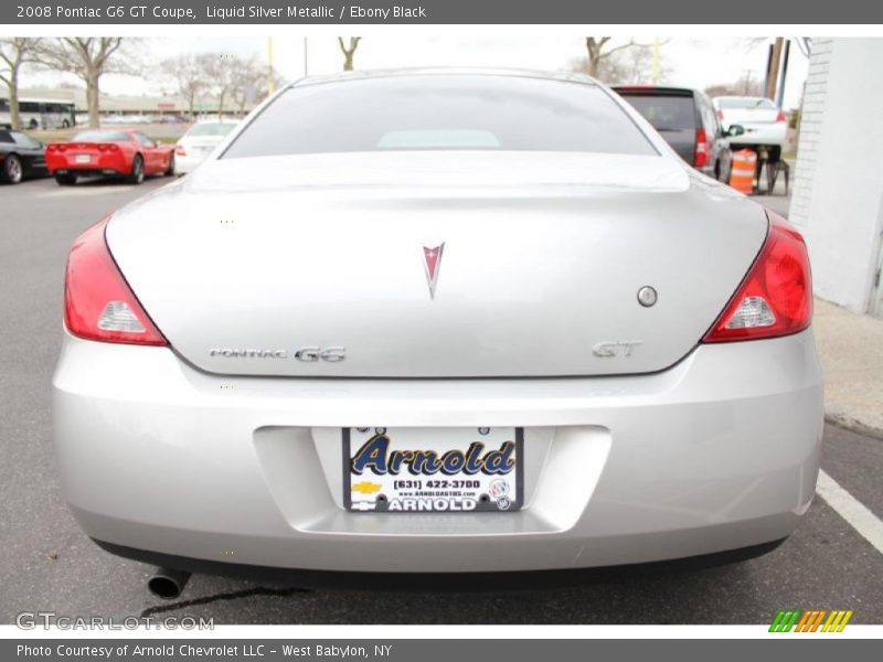 Liquid Silver Metallic / Ebony Black 2008 Pontiac G6 GT Coupe