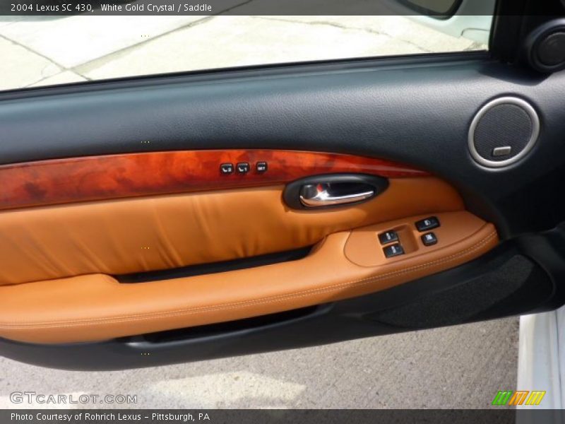 White Gold Crystal / Saddle 2004 Lexus SC 430