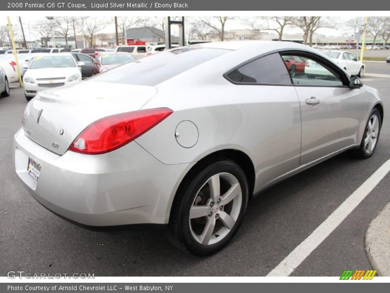 Liquid Silver Metallic / Ebony Black 2008 Pontiac G6 GT Coupe