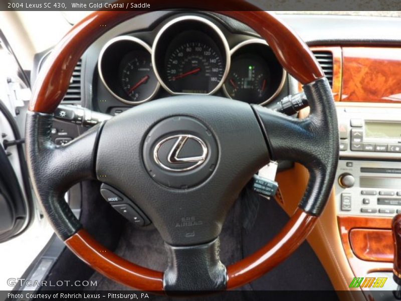 White Gold Crystal / Saddle 2004 Lexus SC 430