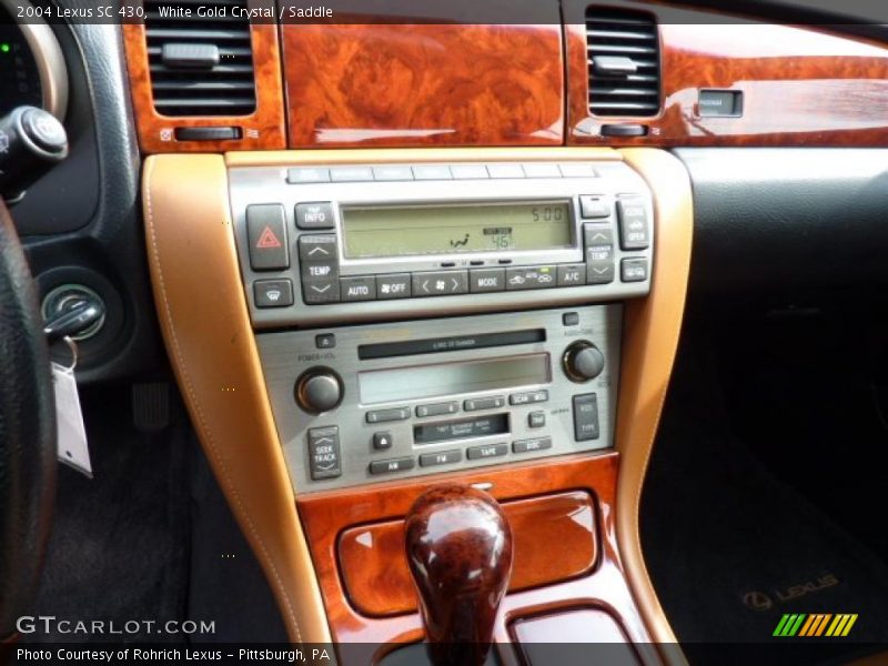 White Gold Crystal / Saddle 2004 Lexus SC 430