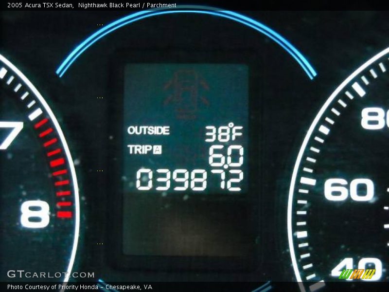 Nighthawk Black Pearl / Parchment 2005 Acura TSX Sedan