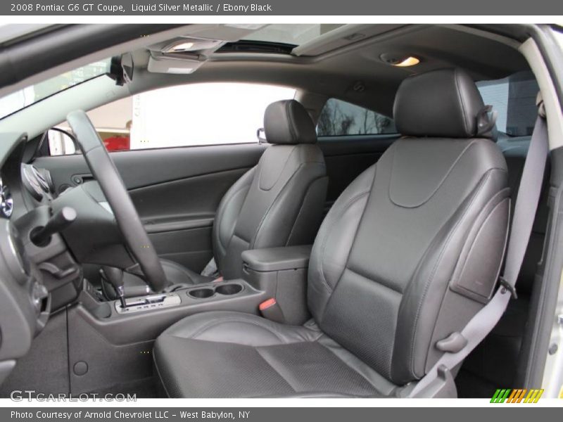 Liquid Silver Metallic / Ebony Black 2008 Pontiac G6 GT Coupe