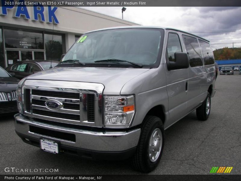 Ingot Silver Metallic / Medium Flint 2010 Ford E Series Van E350 XLT Passenger