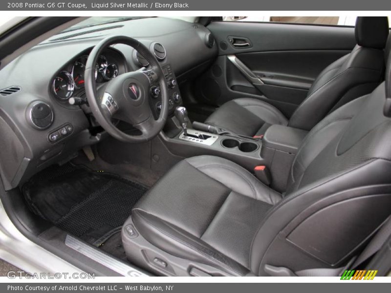 Liquid Silver Metallic / Ebony Black 2008 Pontiac G6 GT Coupe