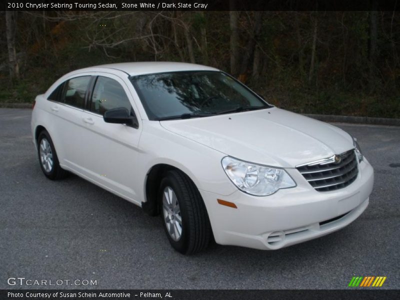 Stone White / Dark Slate Gray 2010 Chrysler Sebring Touring Sedan