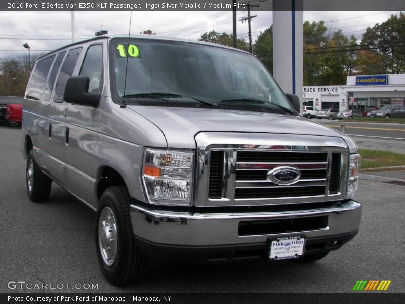 Ingot Silver Metallic / Medium Flint 2010 Ford E Series Van E350 XLT Passenger