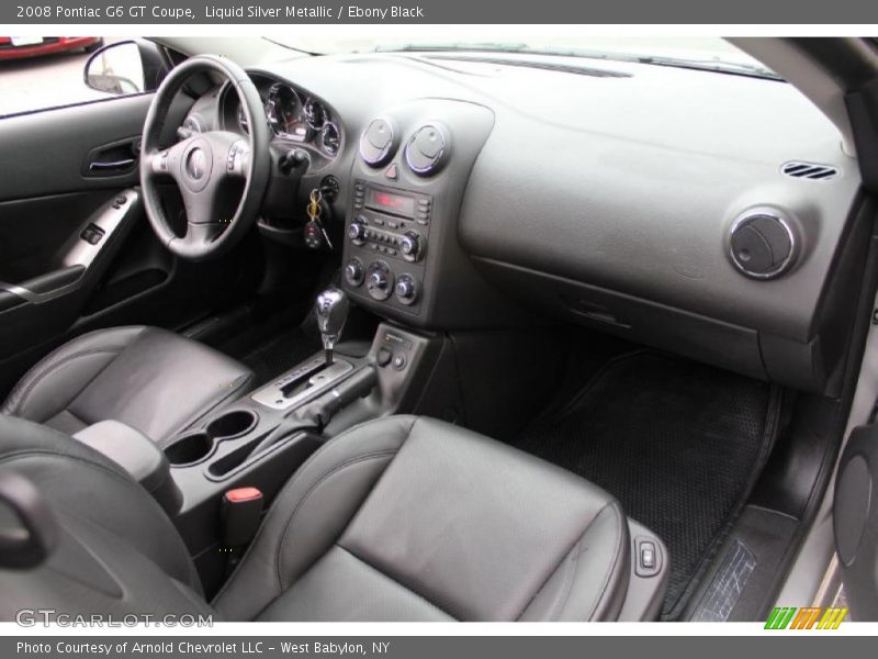 Liquid Silver Metallic / Ebony Black 2008 Pontiac G6 GT Coupe