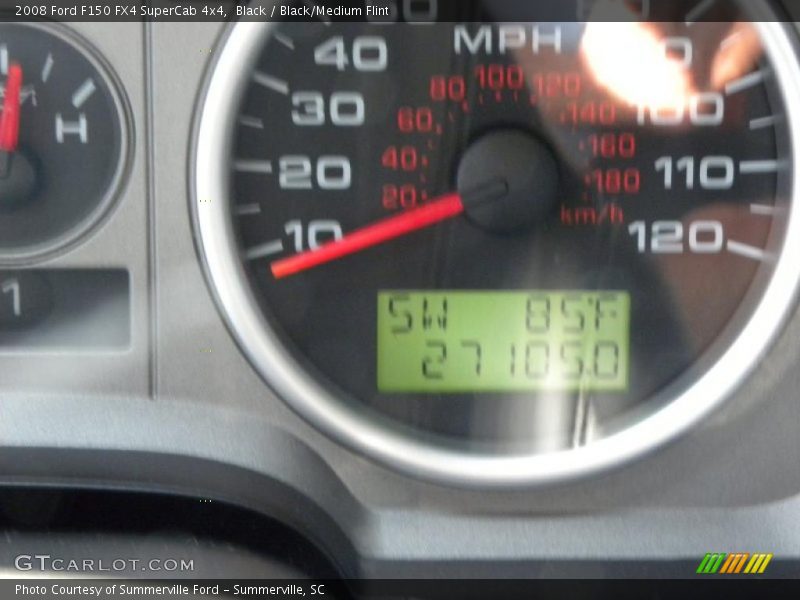 Black / Black/Medium Flint 2008 Ford F150 FX4 SuperCab 4x4