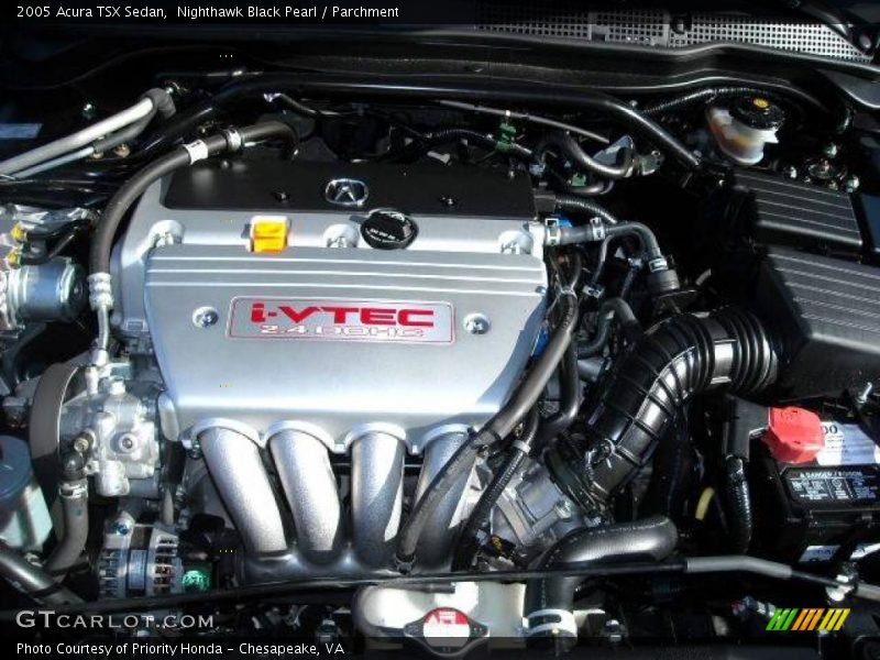 Nighthawk Black Pearl / Parchment 2005 Acura TSX Sedan