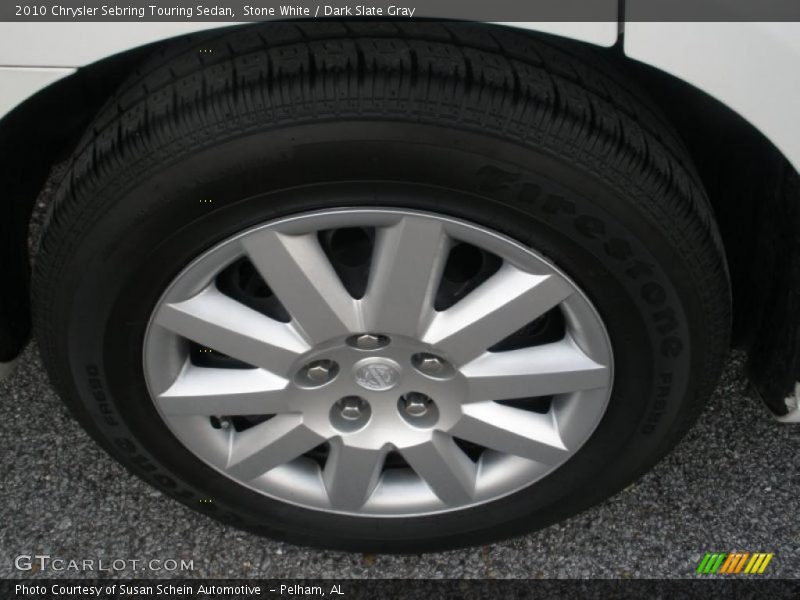 Stone White / Dark Slate Gray 2010 Chrysler Sebring Touring Sedan