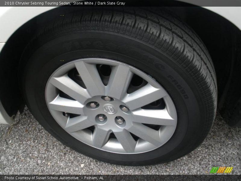 Stone White / Dark Slate Gray 2010 Chrysler Sebring Touring Sedan