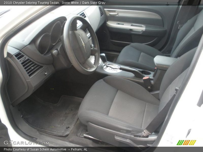 Stone White / Dark Slate Gray 2010 Chrysler Sebring Touring Sedan