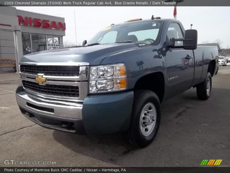 Blue Granite Metallic / Dark Titanium 2009 Chevrolet Silverado 2500HD Work Truck Regular Cab 4x4