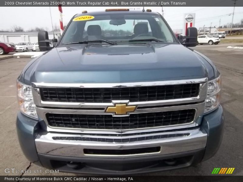 Blue Granite Metallic / Dark Titanium 2009 Chevrolet Silverado 2500HD Work Truck Regular Cab 4x4