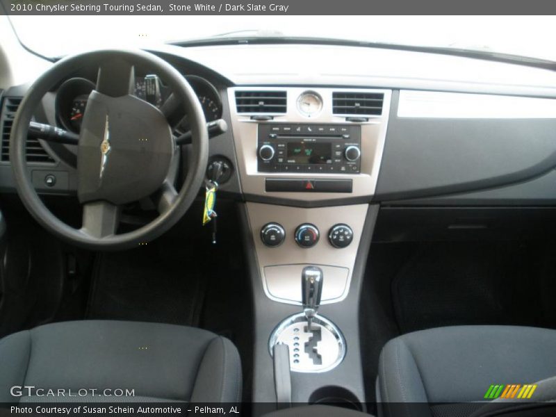 Stone White / Dark Slate Gray 2010 Chrysler Sebring Touring Sedan