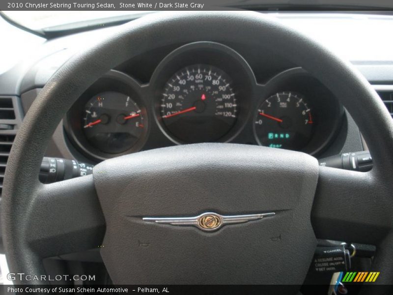 Stone White / Dark Slate Gray 2010 Chrysler Sebring Touring Sedan