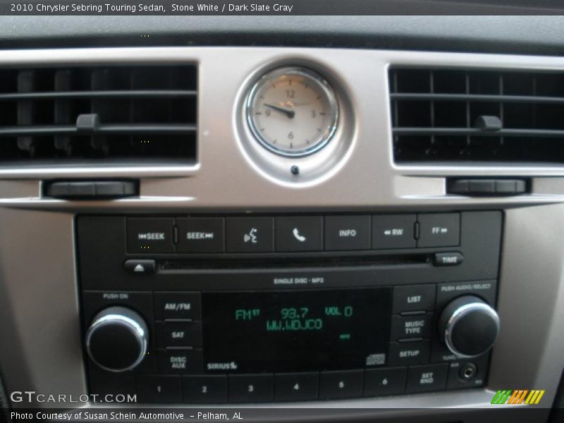 Stone White / Dark Slate Gray 2010 Chrysler Sebring Touring Sedan