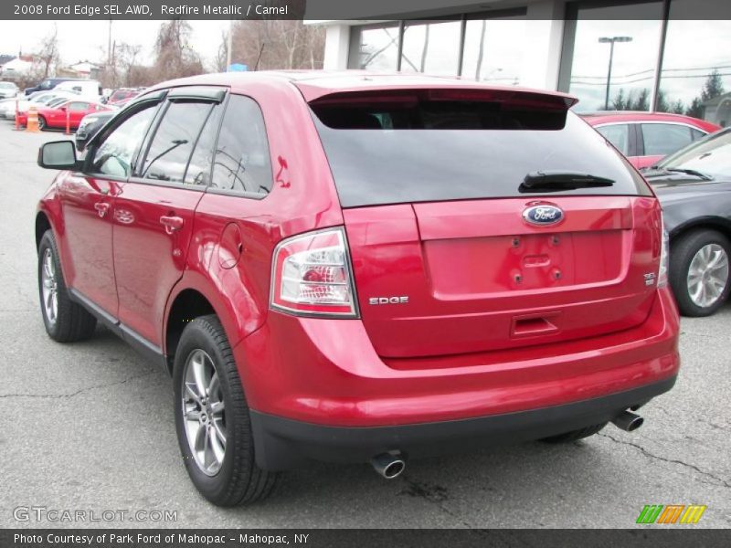 Redfire Metallic / Camel 2008 Ford Edge SEL AWD