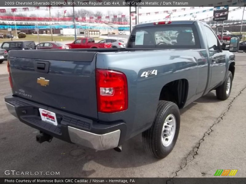 Blue Granite Metallic / Dark Titanium 2009 Chevrolet Silverado 2500HD Work Truck Regular Cab 4x4