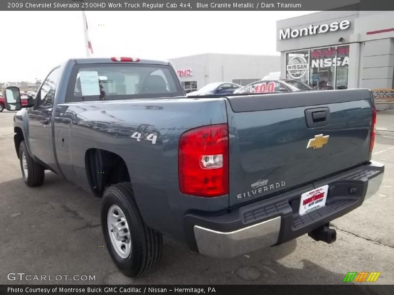 Blue Granite Metallic / Dark Titanium 2009 Chevrolet Silverado 2500HD Work Truck Regular Cab 4x4