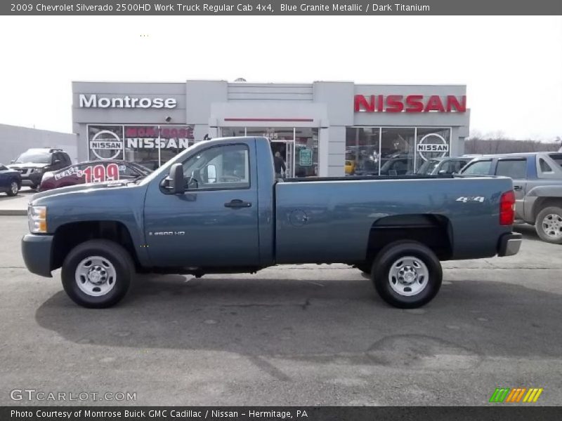 Blue Granite Metallic / Dark Titanium 2009 Chevrolet Silverado 2500HD Work Truck Regular Cab 4x4