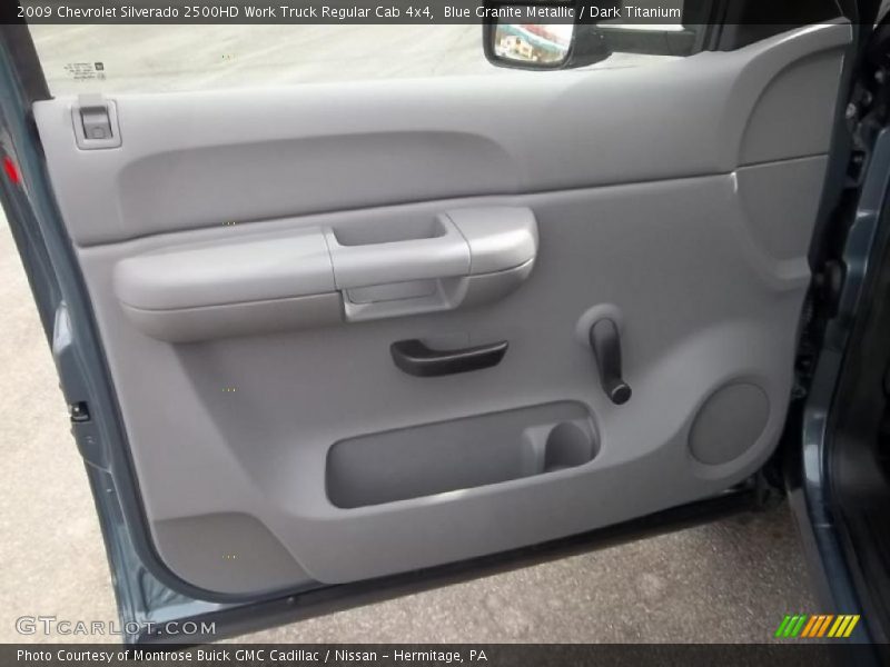 Blue Granite Metallic / Dark Titanium 2009 Chevrolet Silverado 2500HD Work Truck Regular Cab 4x4