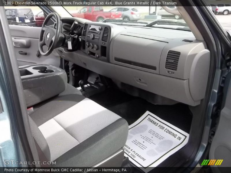 Blue Granite Metallic / Dark Titanium 2009 Chevrolet Silverado 2500HD Work Truck Regular Cab 4x4