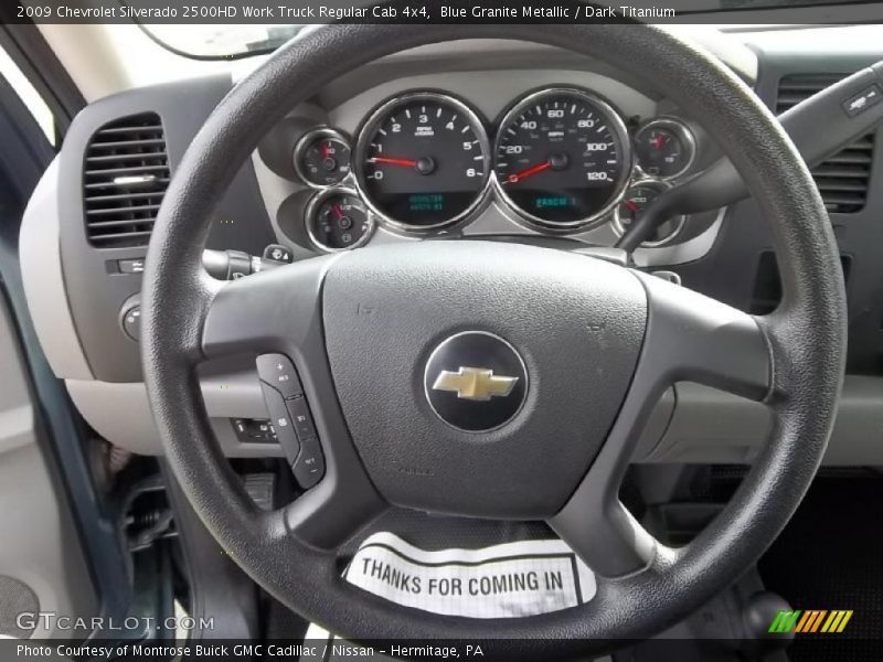  2009 Silverado 2500HD Work Truck Regular Cab 4x4 Steering Wheel